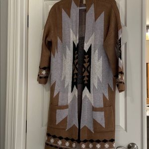 BOHO/Southwest Long sweater